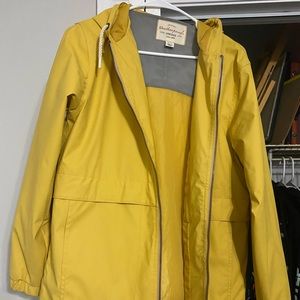 Yellow Rain Jacket Size Small